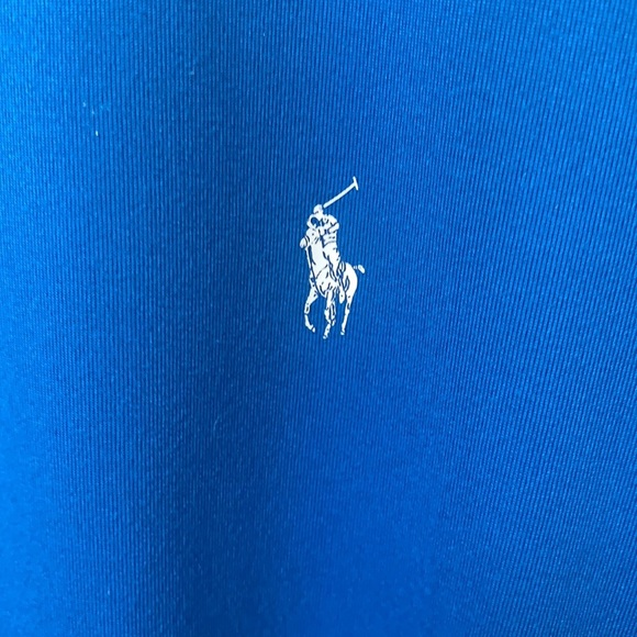 Men’s Blue Polo with White Logo Size Missing Please see Measurements - Picture 3 of 13